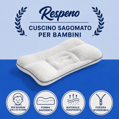 Respeno Sonno Sereno – Cuscino ergonomico sagomato per bambini